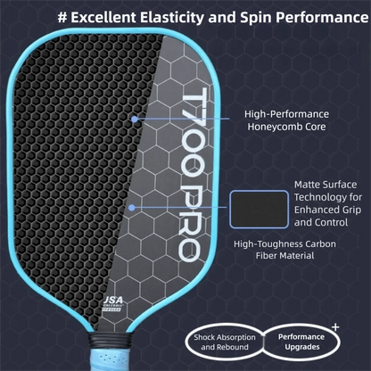 Fashion T700 Pickleball Paddle 16MM Frosted Surface Pickle Ball Paddle USAPA Approved Lightweight Professional Game Supplies